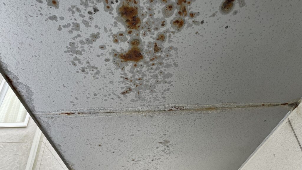 雨漏りしていた軒天