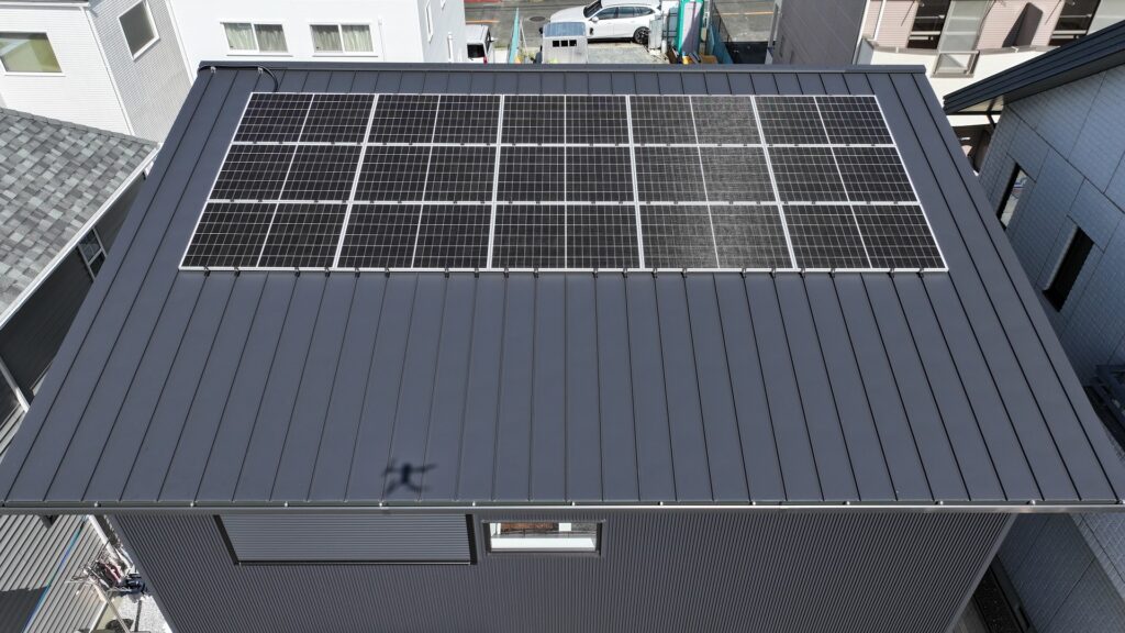 屋根を上空から見下ろした画像