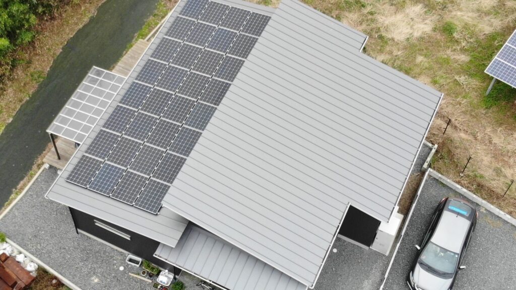 家屋を真上から撮影した画像