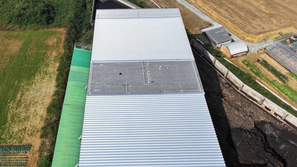 施工後の折板屋根